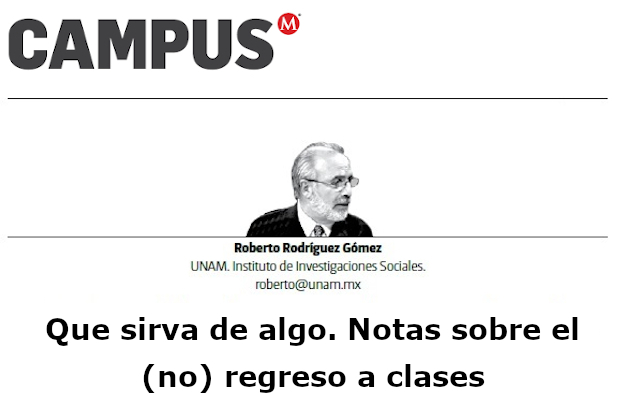 Que sirva de algo. Notas sobre el (no) regreso a clases [543]